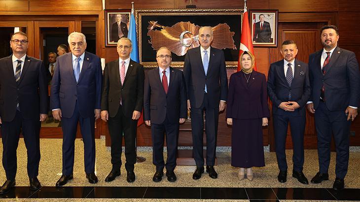 TBMM Başkanı Kurtulmuş, Türkiye’nin Bakü Büyükelçiliğini ziyaret etti